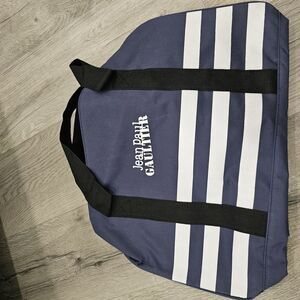 Jean Paul Gaultier Navy and White Men's Bag